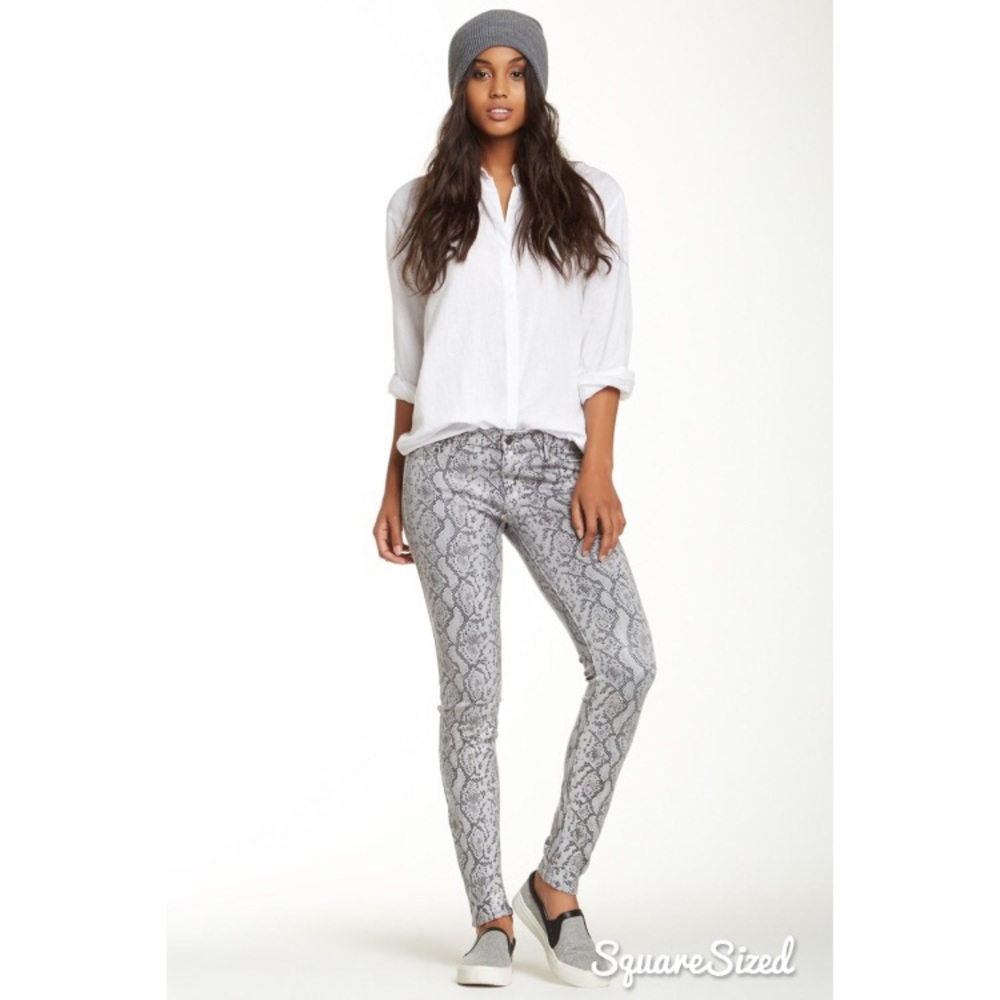 MOTHER Denim “The Looker” pants in snakeskin